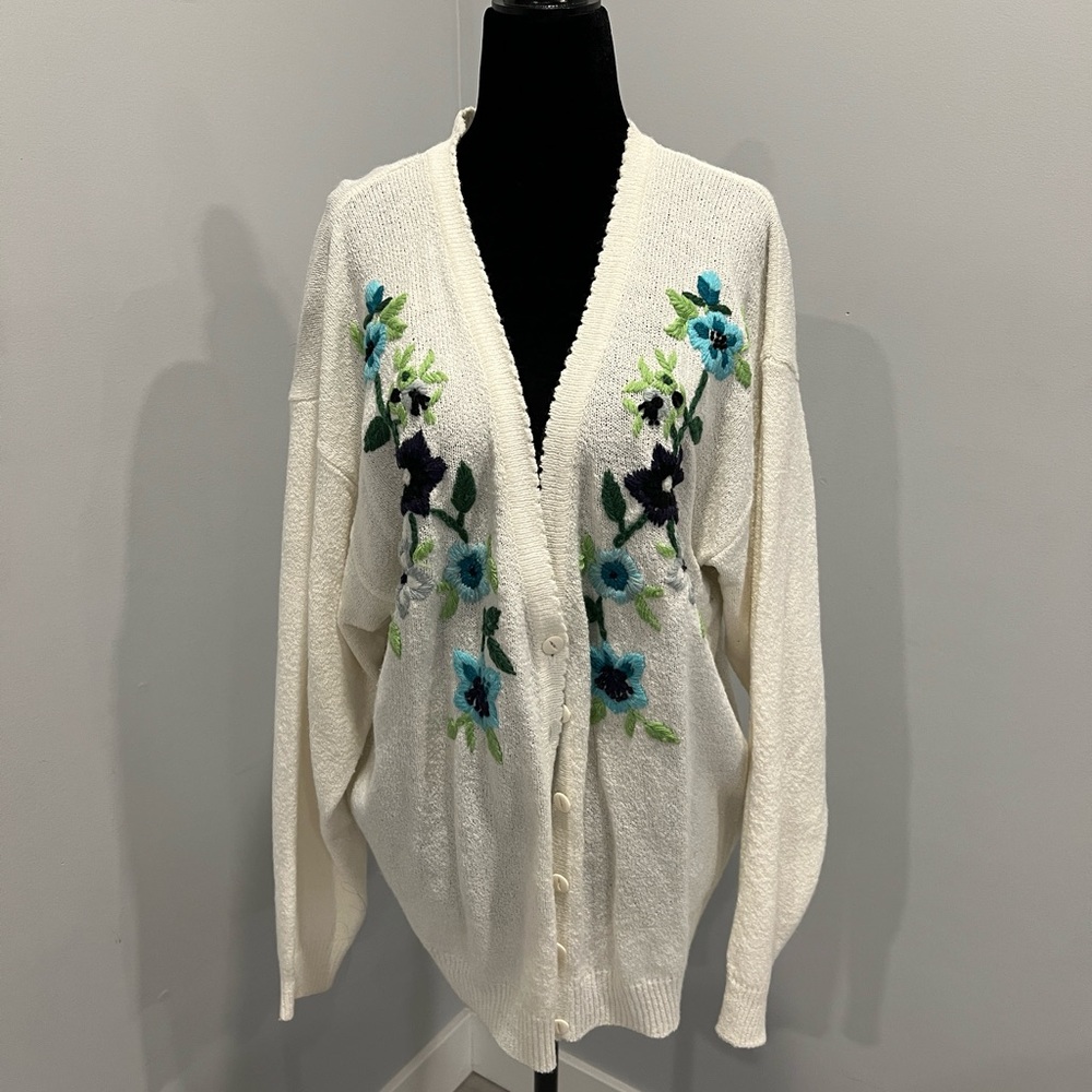 🌸 2/$15 Fairset Pansy Cardigan